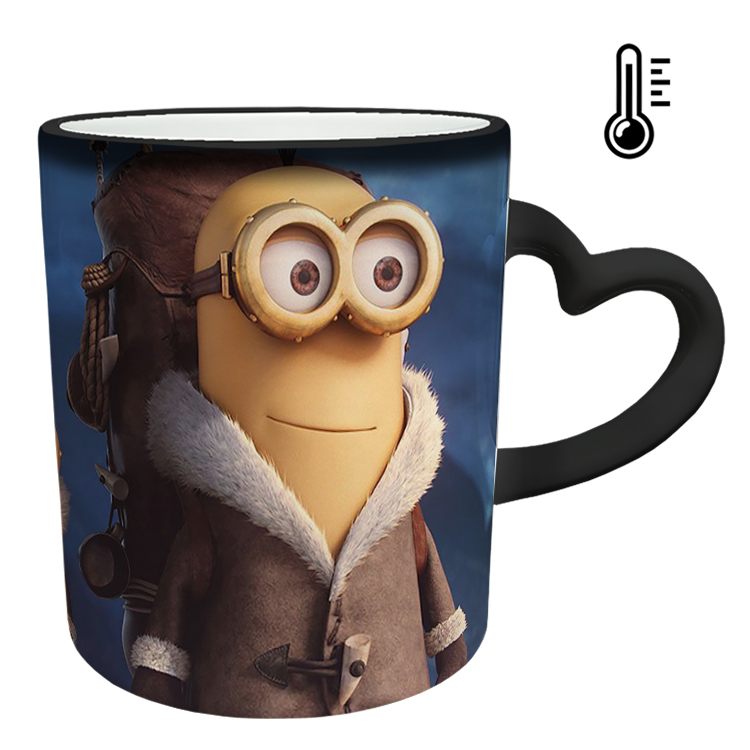 ماگ حرارتی مدل دسته قلبی طرح مینیون کد 51