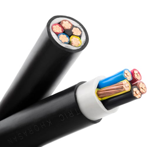 کابل قدرت نیمه افشان متری 3 در 70+120 افلاک الکتریک خراسان