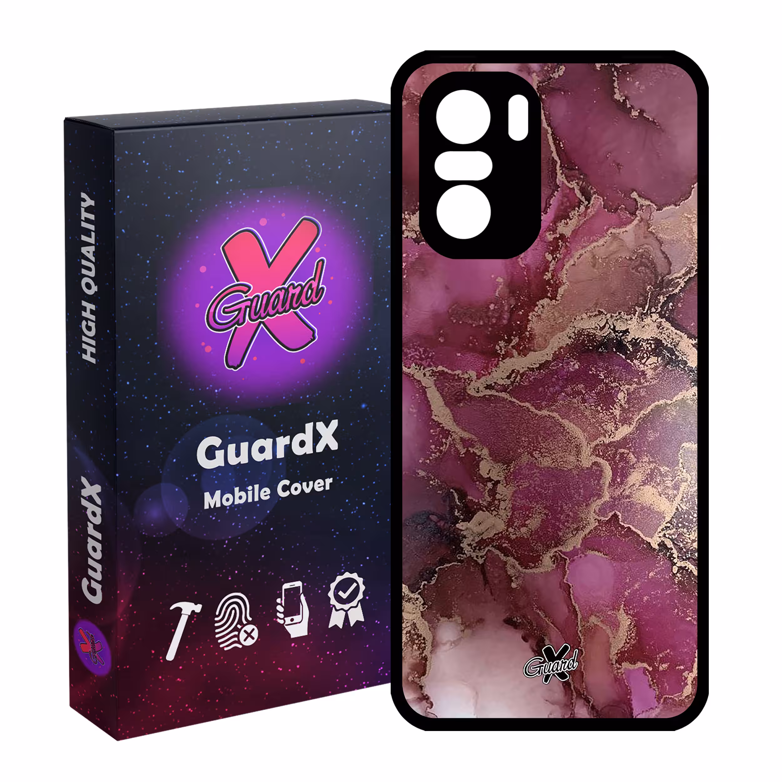 کاور گارد ایکس طرح ماربل مدل Glass10271 مناسب برای گوشی موبایل شیائومی Poco F3/MI 11X/MI 11X Pro/Redmi K40/K40 Pro
