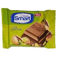 شکلات شیری با مغز پسته شیرین عسل - 50 گرم بسته 12 عددی