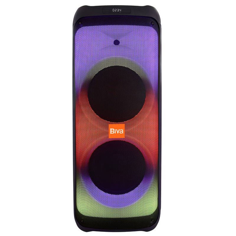 اسپیکر چمدانی بلوتوثی رم و فلش خور Biva Box party 1200W   میکروفون