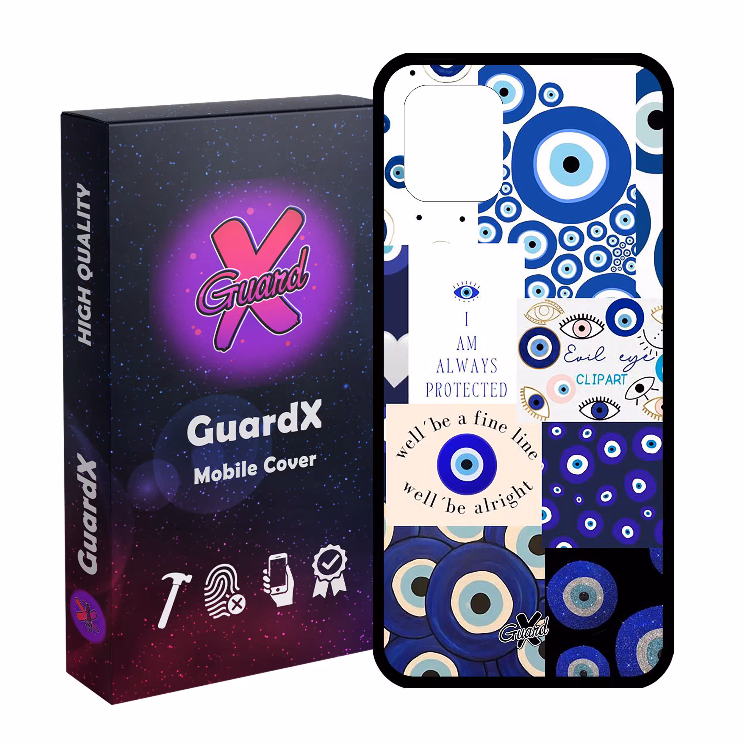 کاور گارد ایکس طرح چشم نظر مدل Glass10430 مناسب برای گوشی موبایل سامسونگ Galaxy Note 10 Lite / A81