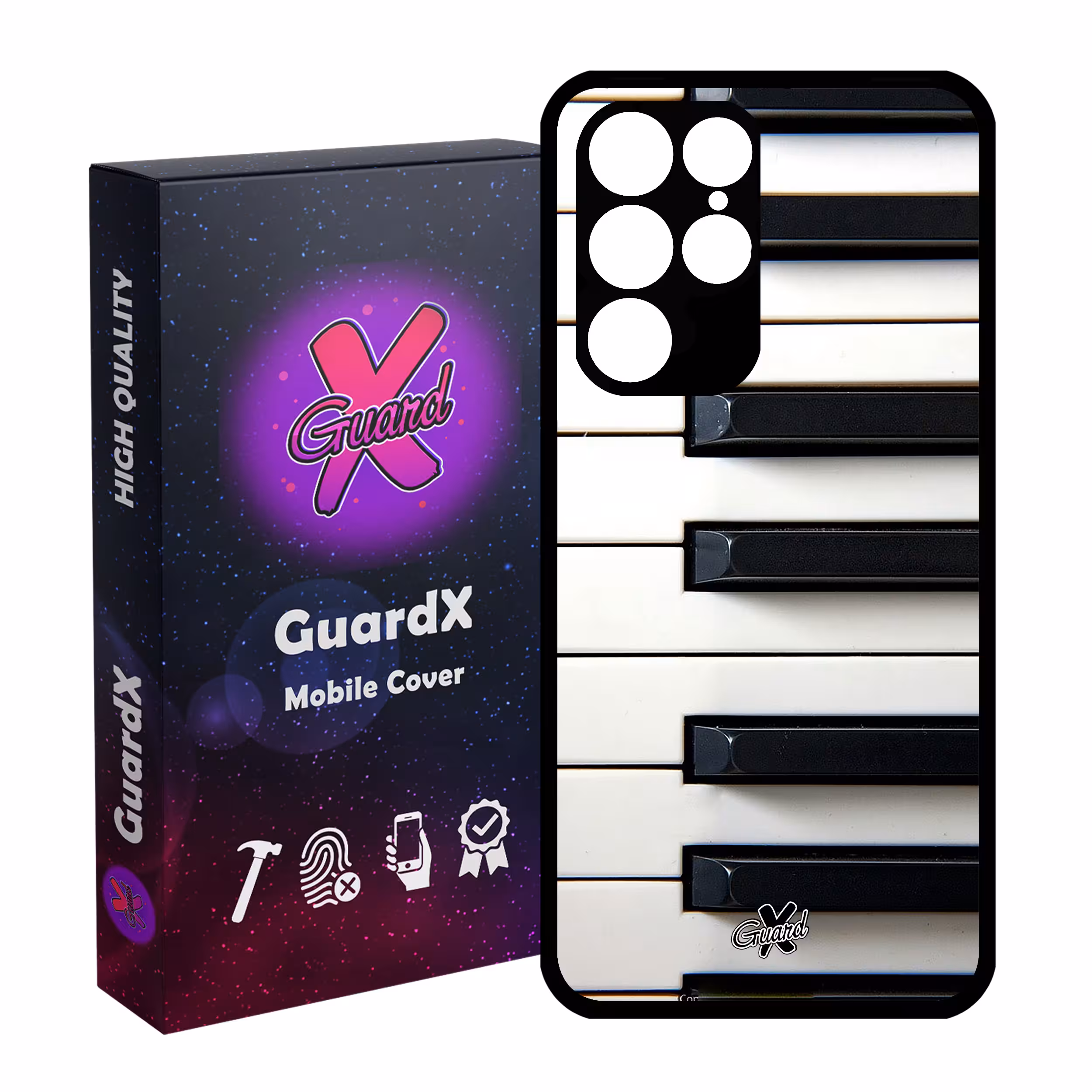 کاور گارد ایکس طرح Piano مدل Glass10101 مناسب برای گوشی موبایل سامسونگ Galaxy S22 Ultra