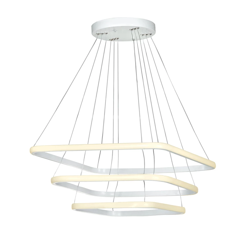 لوستر سه شعله مربع دو جهت نور در 3 حالت نوردهی متغییر - فروشگاه آرین لایت