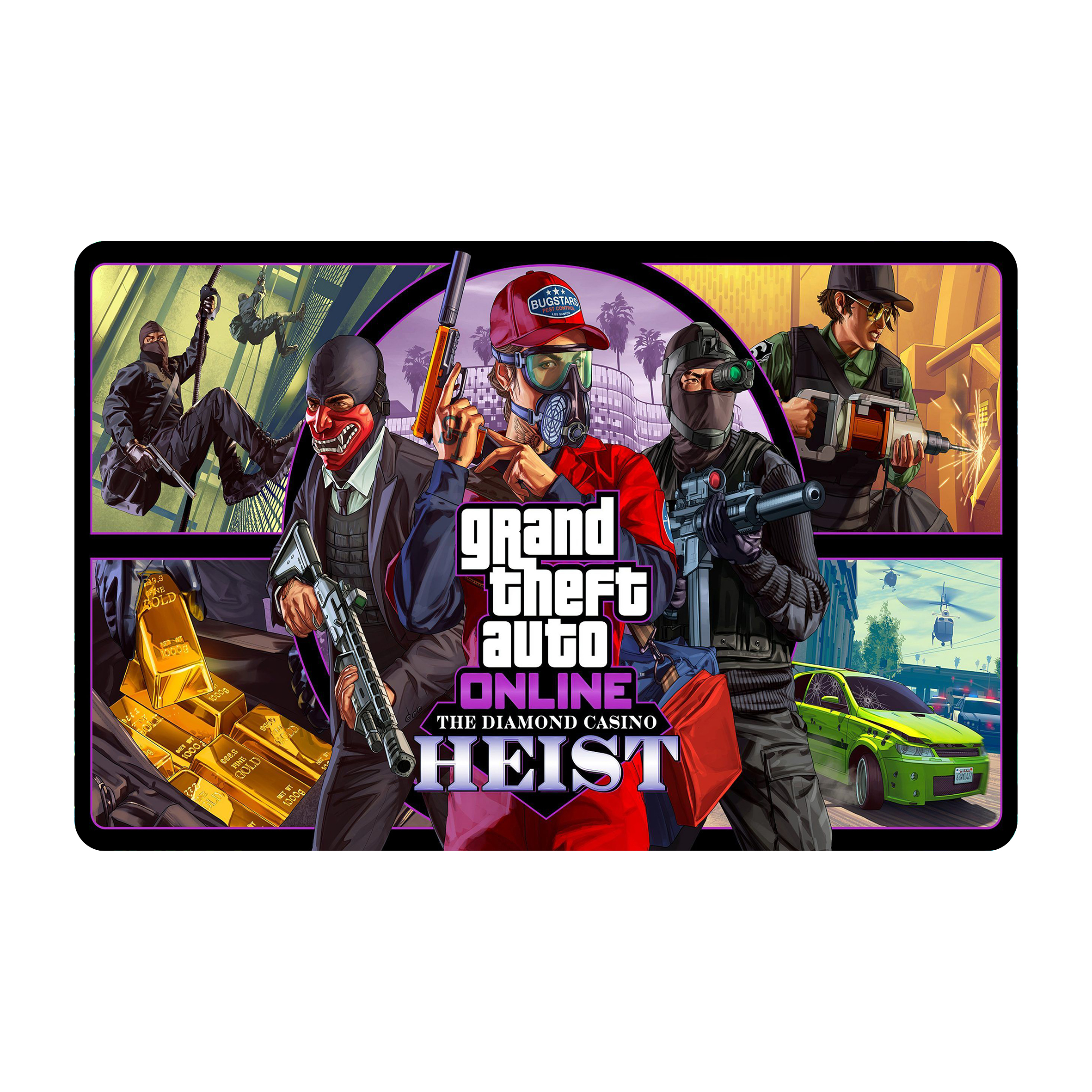 ماوس پد طرح جی تی ای - GTA مدل mpb76