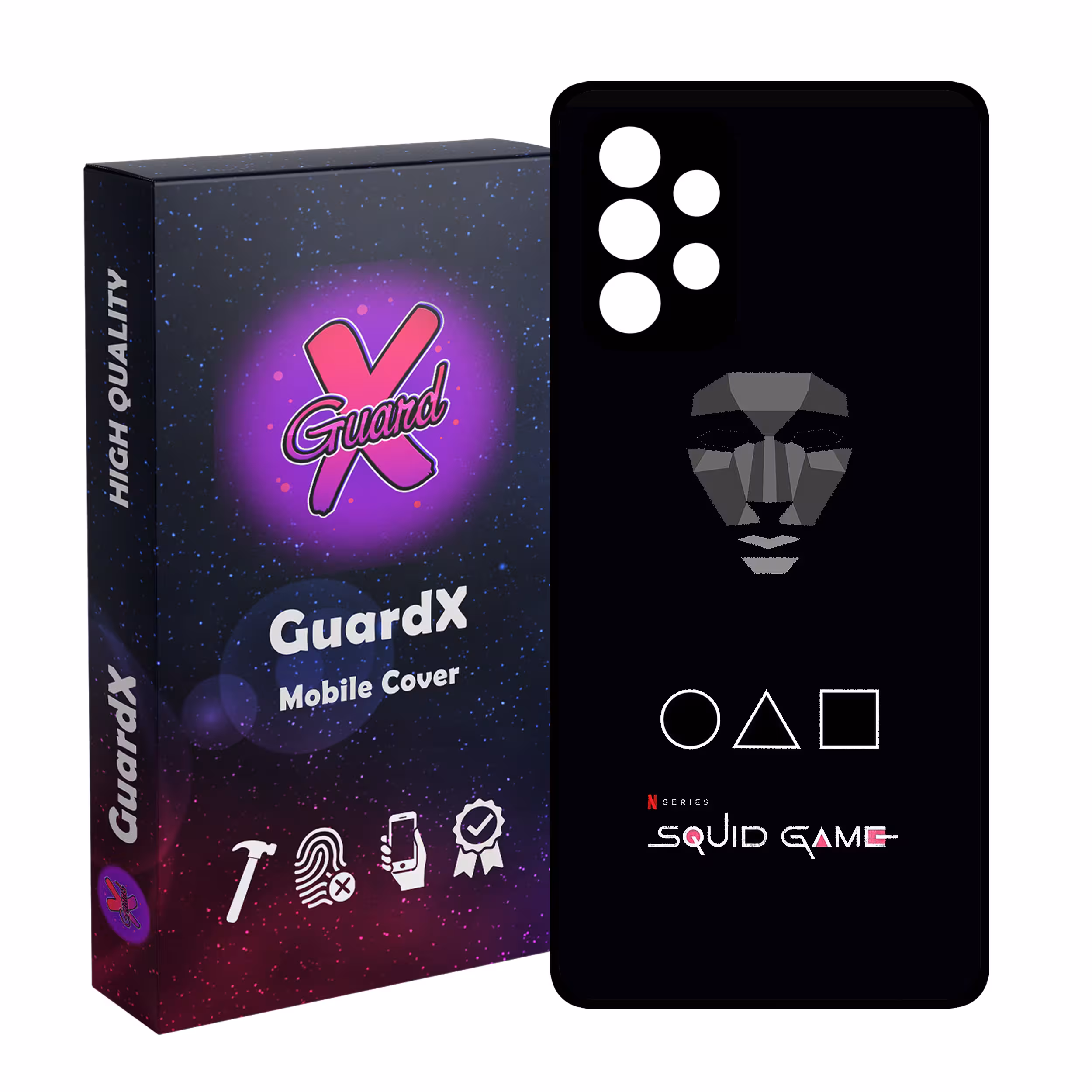 کاور گارد ایکس طرح بازی مرکب مدل Glass10408 مناسب برای گوشی موبایل سامسونگ Galaxy A32 4G