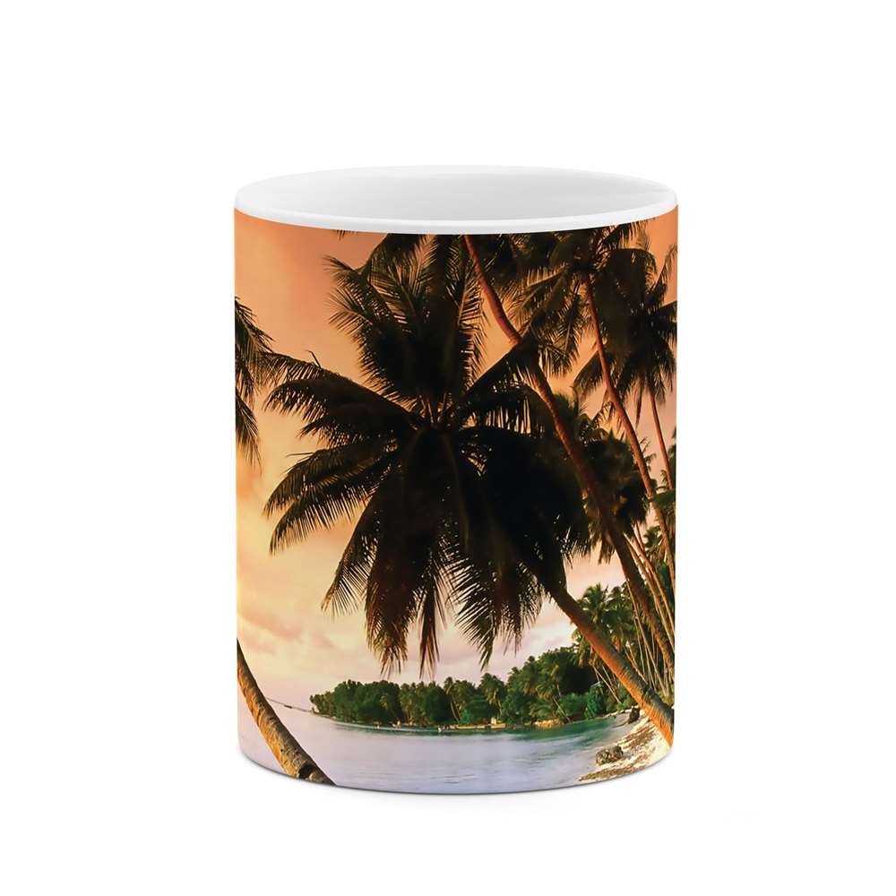 ماگ طرح غروب و نخل مدل mgs06944