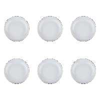 بشقاب خورش خوری لوریان مدل خط طلا بسته 6 عددی