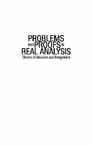 خرید و دانلود نسخه کامل کتاب Problems and proofs in real analysis: theory of measure and integration