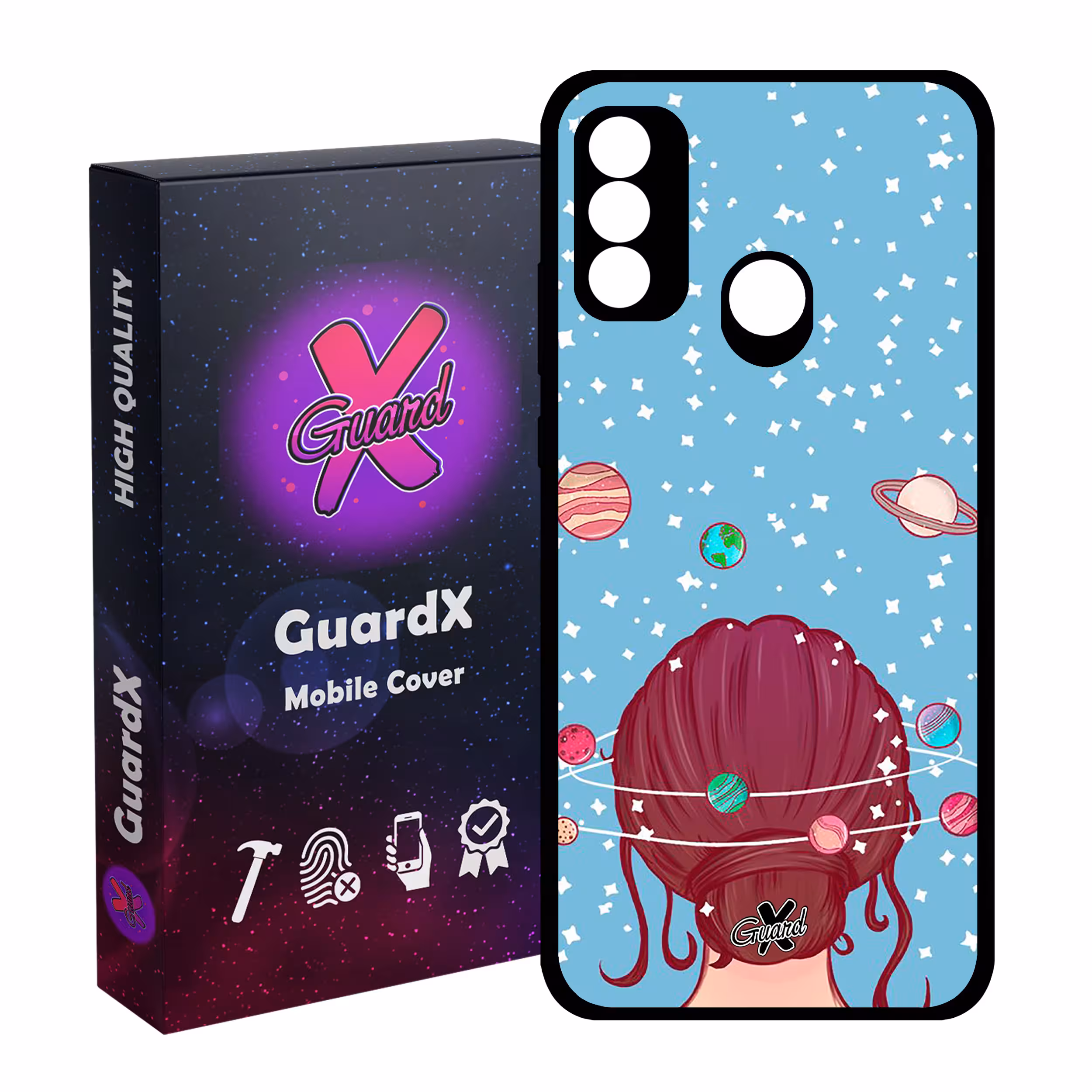 کاور گارد ایکس طرح Girl مدل Glass10211 مناسب برای گوشی موبایل هوآوی P Smart 2020