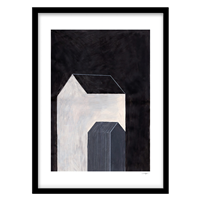 قیمت و خرید تابلو دکوراتیو مدل نقاشی انتزاعی ساختمان کد 0587