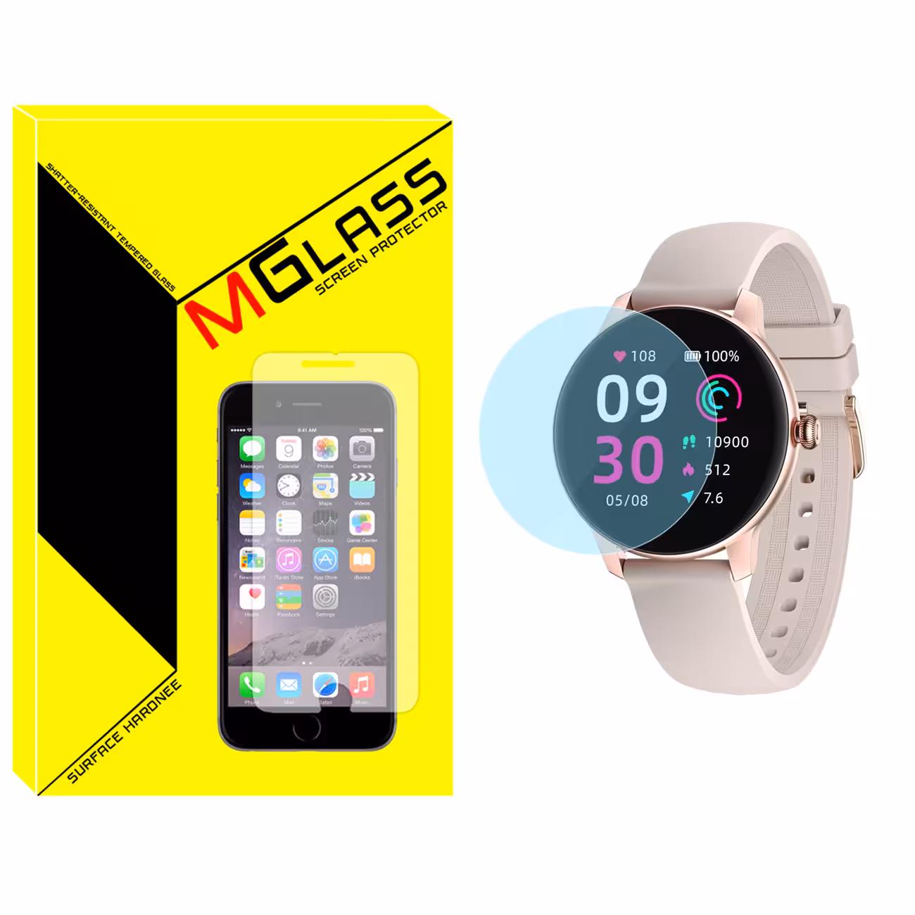 محافظ صفحه نمایش شیشه‌ای ام گلس مدل SH-MG مناسب برای ساعت هوشمند کیسلکت L11 Pro