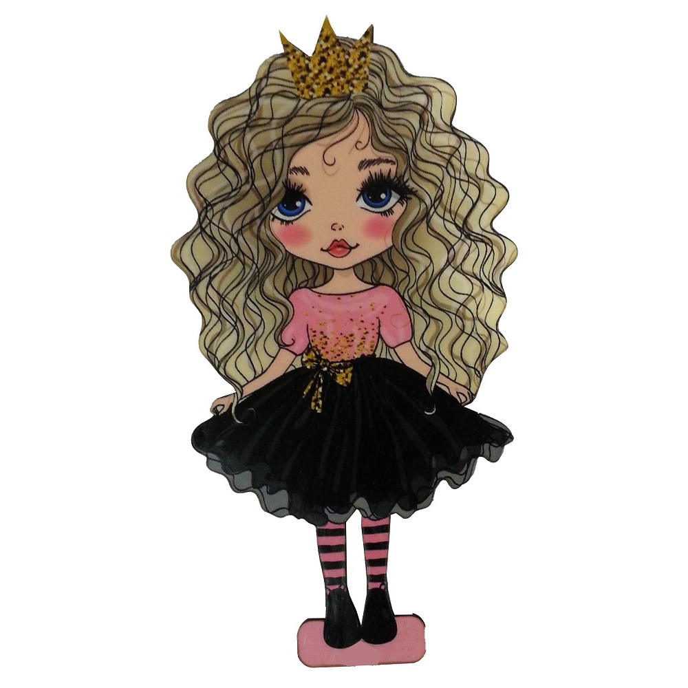 تاپر تزیین کیک به گز مدل دختر پرنسس