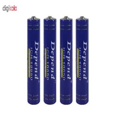 باتری لیتیوم یون قابل شارژ دیپند مدل ICR-18650 ظرفیت 8800 میلی آمپر ساعت بسته 4 عددی