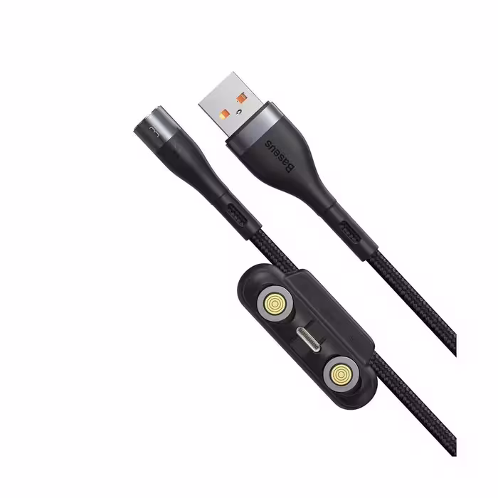 کابل تبدیل USB به USB-C/microUSB-لایتنینگ باسئوس مدل CA1T3-AG1 طول 1 متر