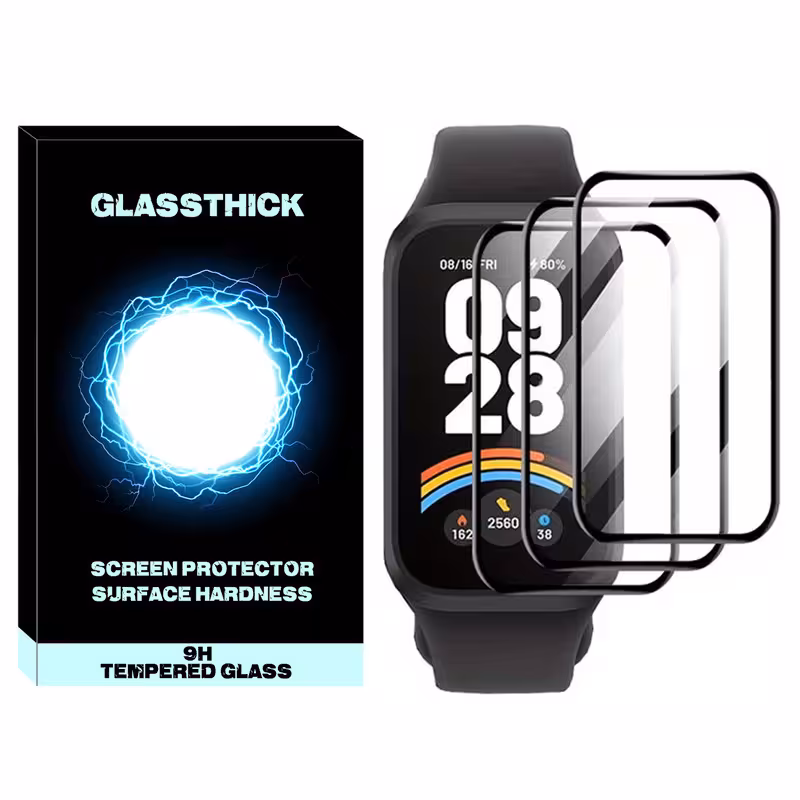 محافظ صفحه نمایش گلستیک مدل Nano Pmma GL مناسب برای ساعت هوشمند شیائومی Smart Band 9 Active بسته سه عددی | کالا برتری