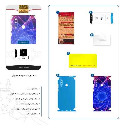 برچسب پوششی ماهوت مدل Mathematical Geometric Shape 9-FullSkin مناسب برای گوشی موبایل آنر 20 Lite
