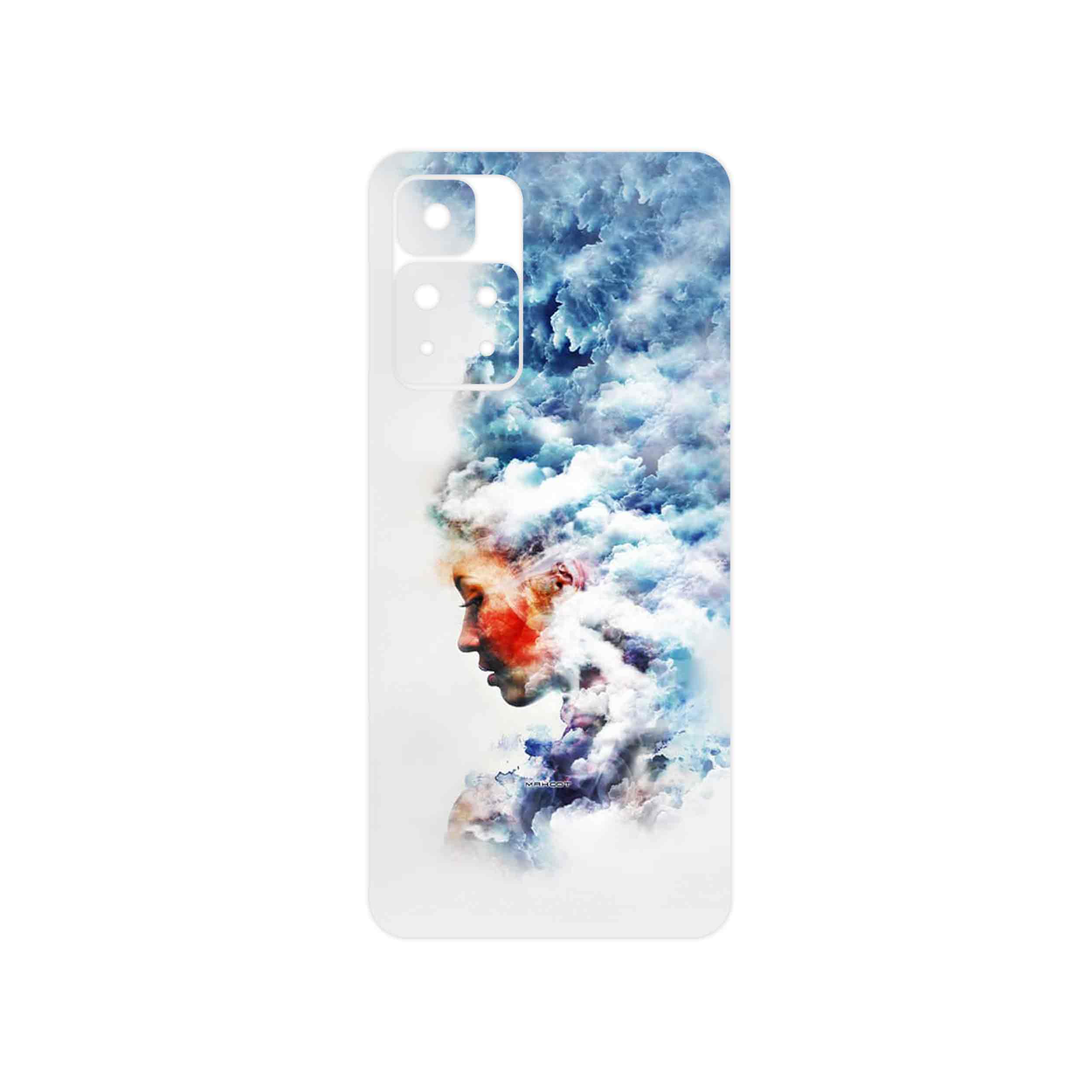 برچسب پوششی ماهوت مدل Women and the Cloud Digital Art مناسب برای گوشی موبایل شیائومی Redmi Note 11 Pro Plus 5G