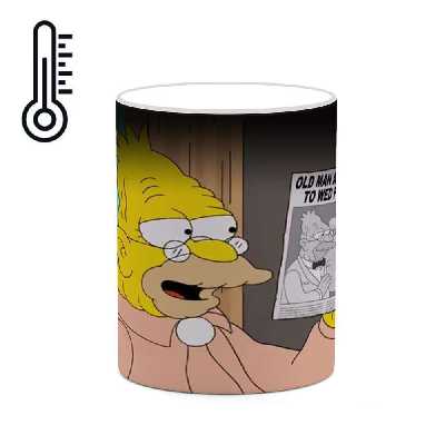 ماگ حرارتی کاکتی طرح کارتون سیمپسون مدل mgh23662