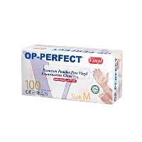 دستکش وینیل اپی پرفکت مدل 01 سایز مدیوم بسته 100 عددی