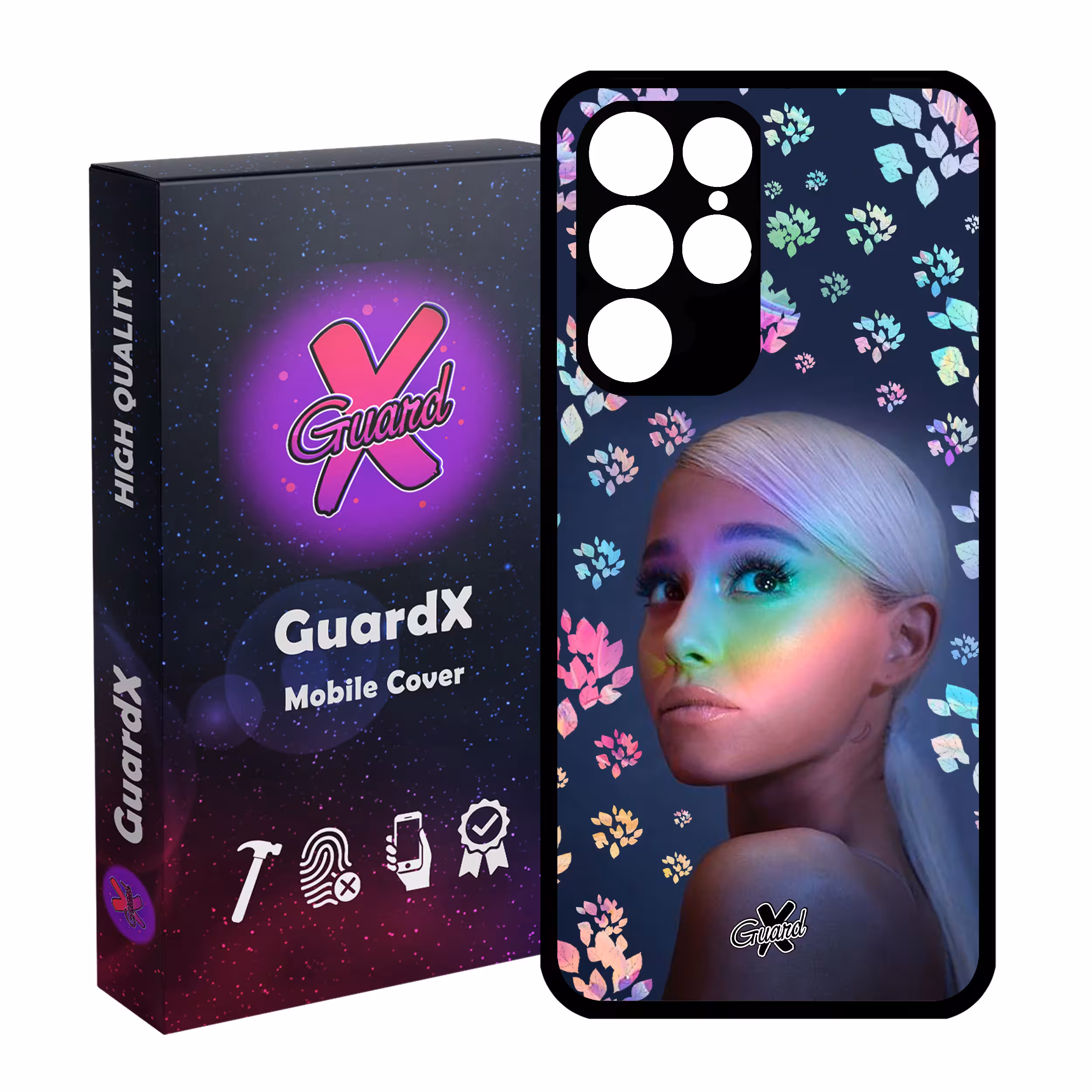 کاور گارد ایکس طرح Ariana مدل Glass10143 مناسب برای گوشی موبایل سامسونگ Galaxy S22 Ultra