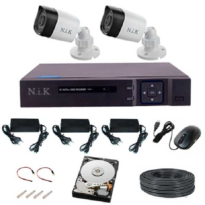 سیستم امنیتی ان آی کی مدل AHD 2B184 _ 2MP