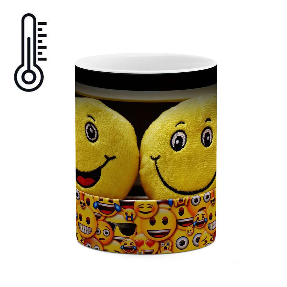 ماگ حرارتی طرح ایموجی بانمک  مدل mgph13754