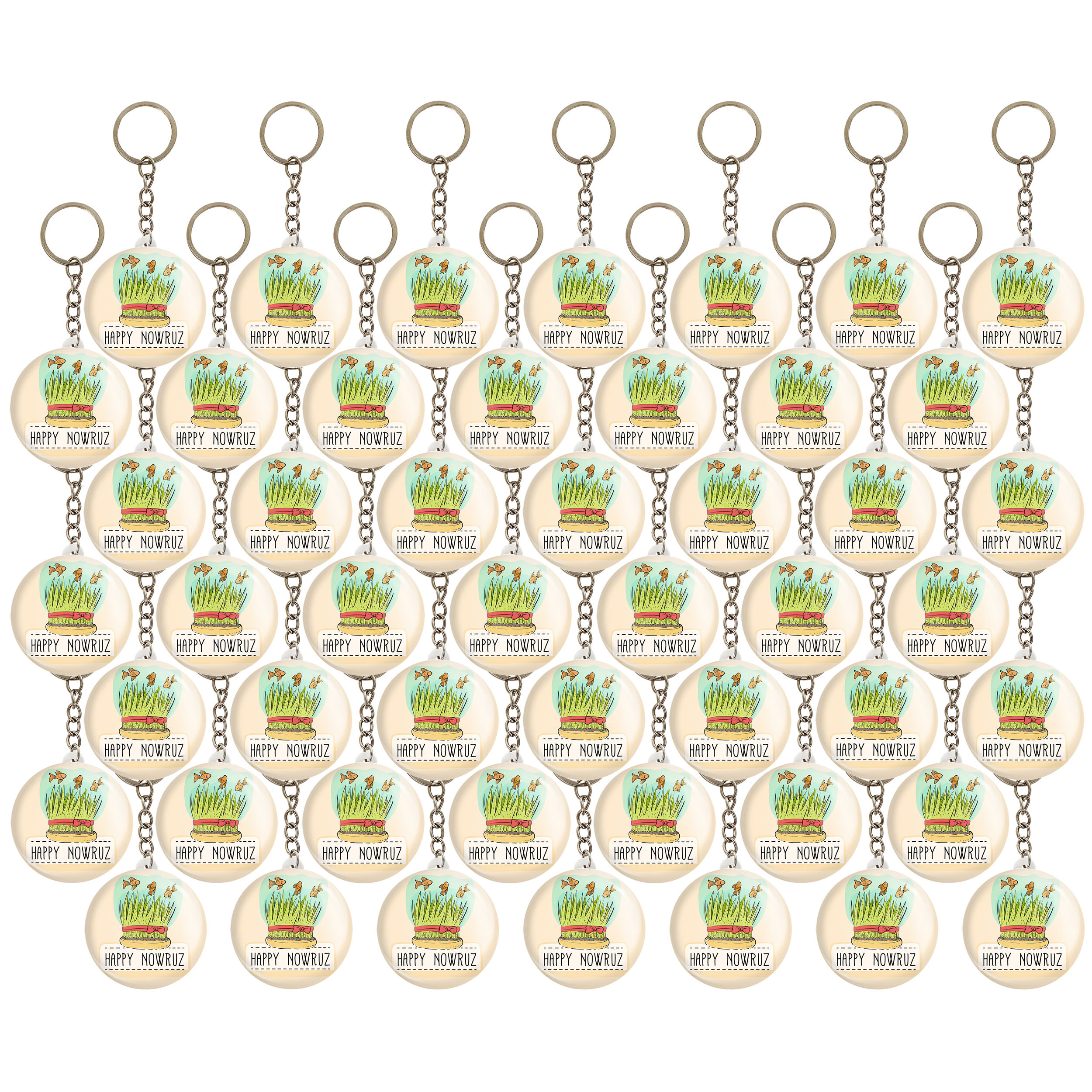 جاکلیدی خندالو مدل تبریک عید نوروز و سال نو کد 25577 بسته 49 عددی