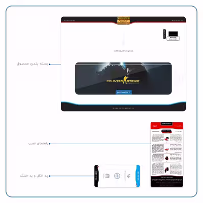 برچسب پوششی ماهوت مدل Counter-Strike مناسب برای تبلت مایکروسافت Surface 2 RT 2013