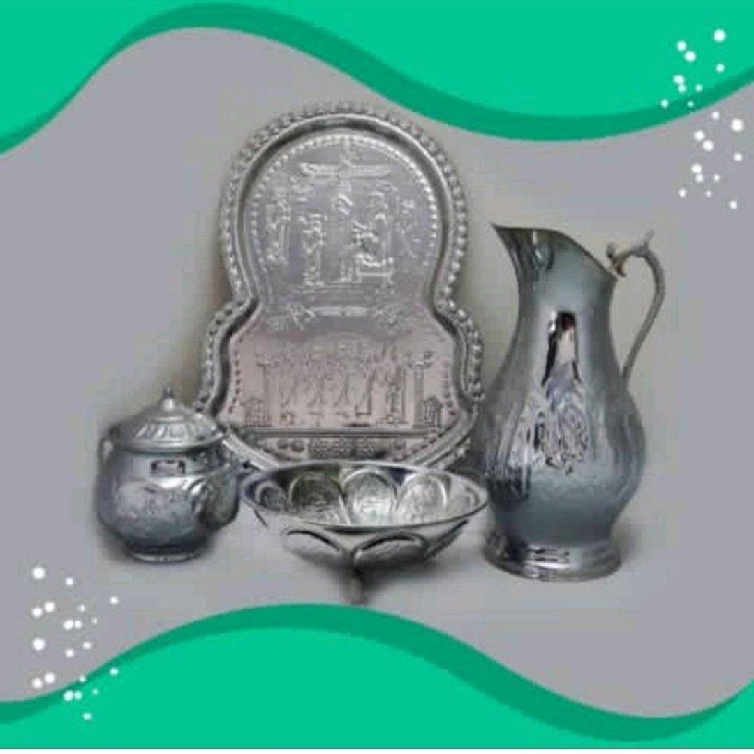 ست زیر سماوری برنزی قلمی