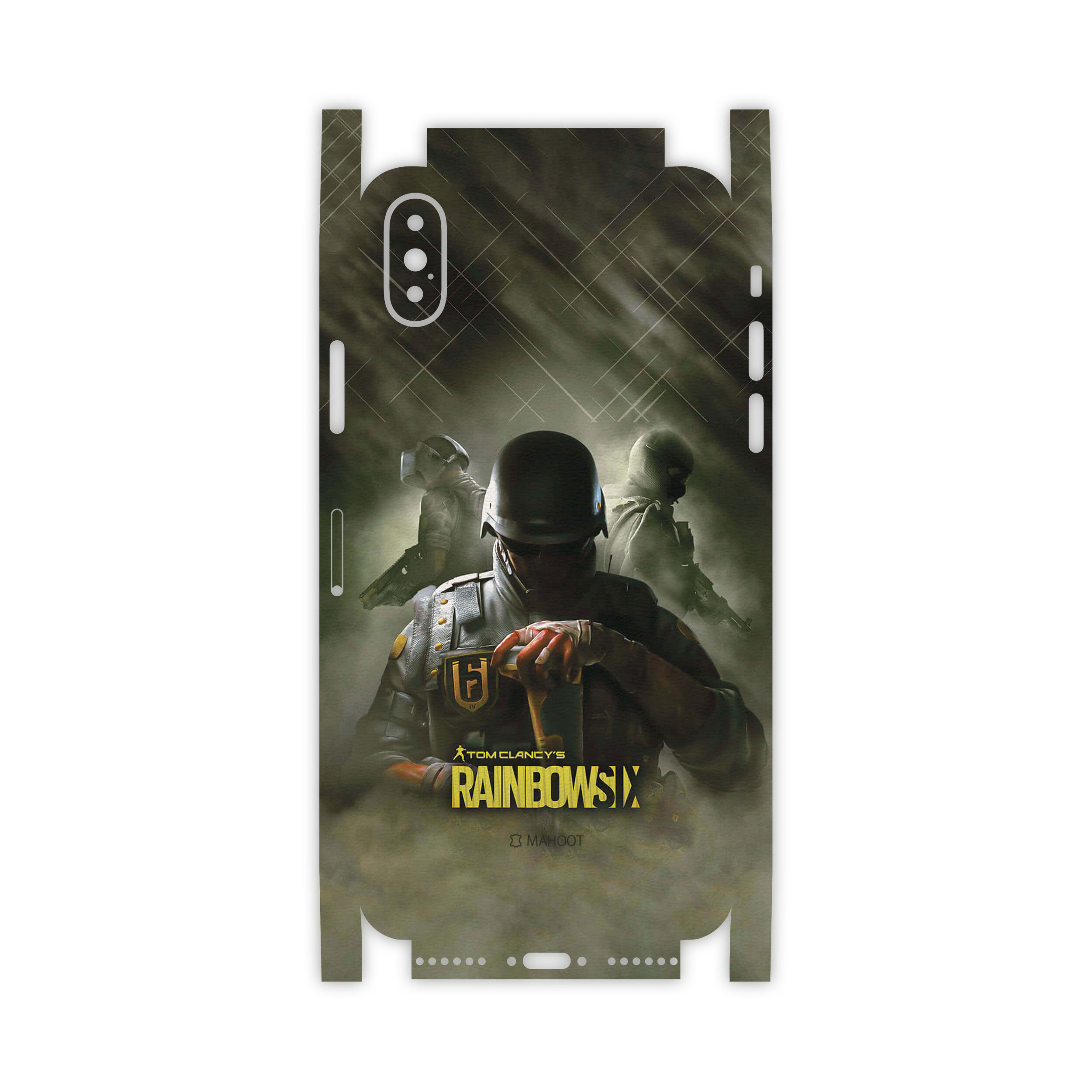 برچسب پوششی ماهوت مدل Rainbow-Six-Game-FullSkin مناسب برای گوشی موبایل اپل iPhone X