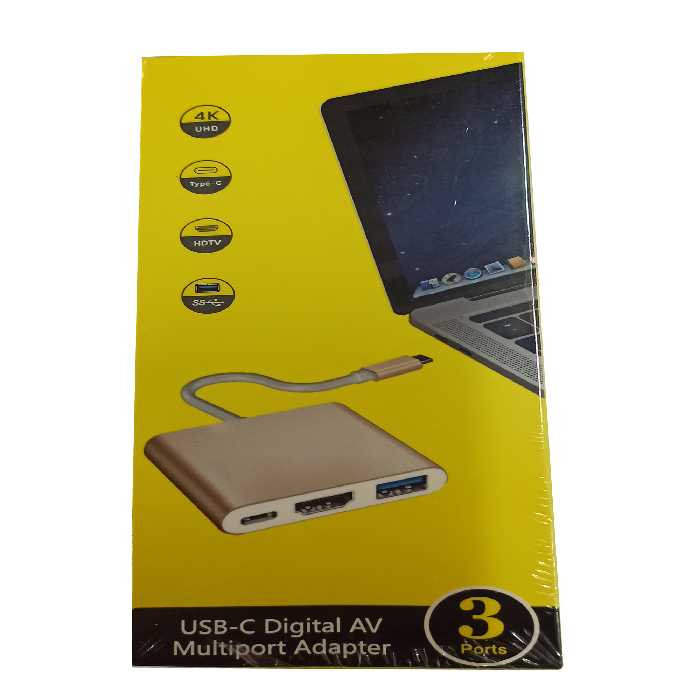 مبدل USB-C به USB3.0/USB-C/HDMI مدل VI545