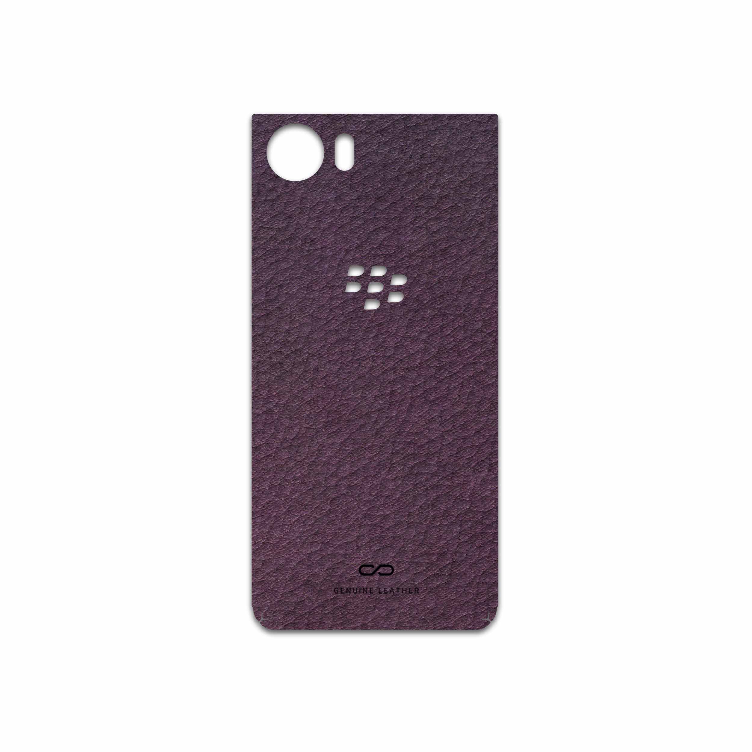 برچسب پوششی ماهوت مدل Purple-Leather مناسب برای گوشی موبایل بلک بری KEYONE