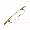 دستگیره کابینت و کمد مدل شیپوری کد ZS160 بسته 2 عددی