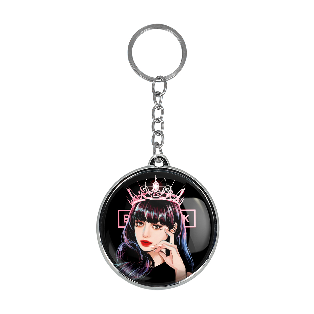 جاکلیدی خندالو طرح لیسا گروه بلک پینک مدل دوطرفه کد 31213113