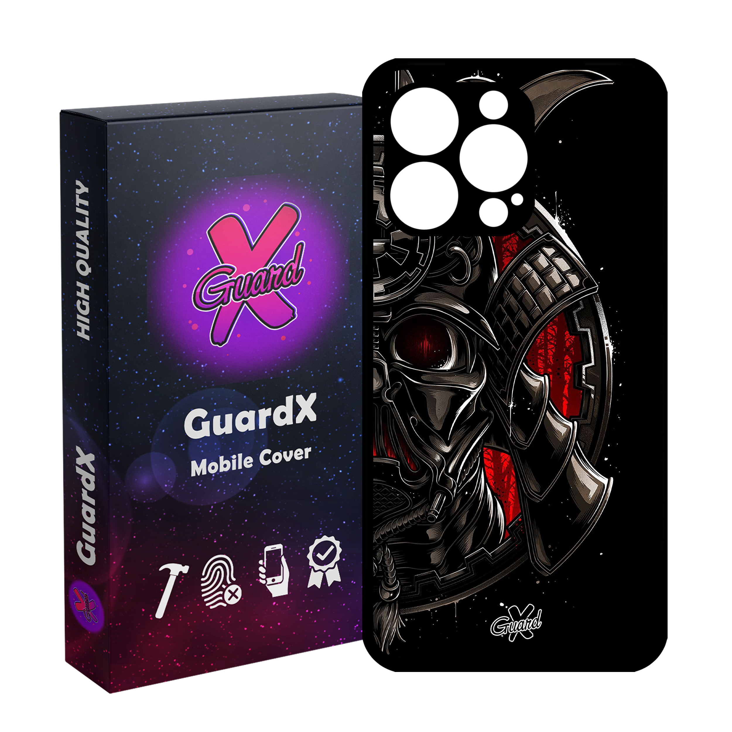 کاور گارد ایکس طرح Samurai مدل Glass10119 مناسب برای گوشی موبایل اپل iPhone 13 Pro