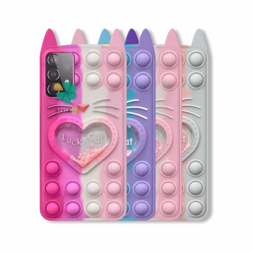 قاب فیجت گوشی سامسونگ Samsung A52 طرح Lucky Cat