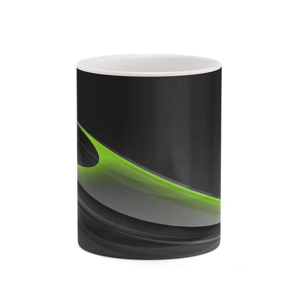 ماگ کاکتی طرح زمینه مشکی فانتزی مدل mgh19115