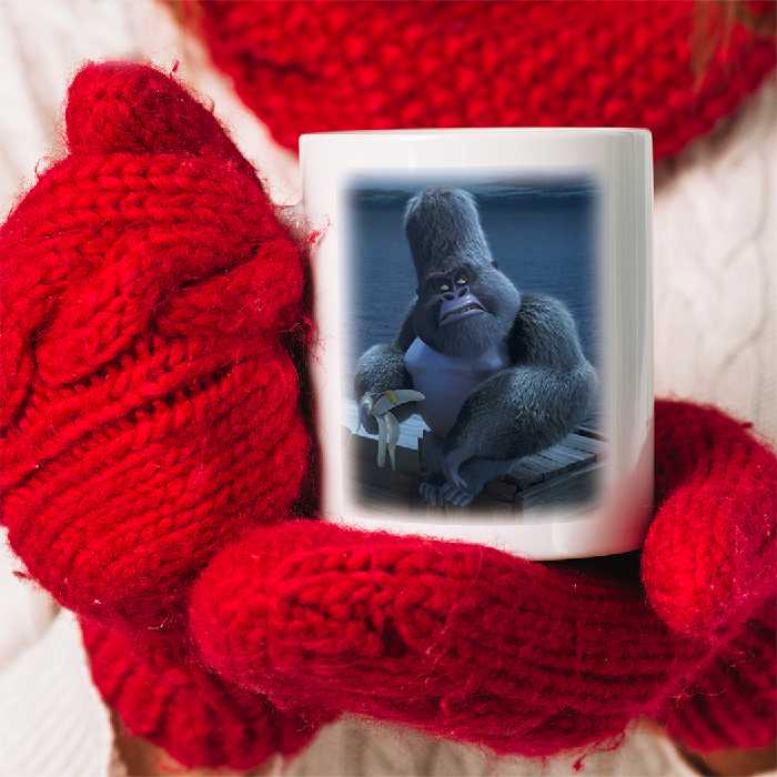 ماگ طرح انیمیشن دو به دو برفراز دریا کد 013