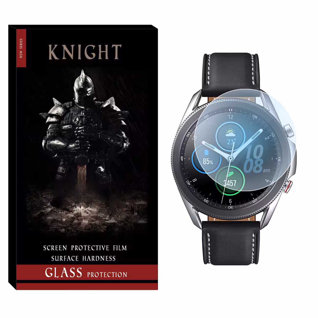 محافظ صفحه نمایش شیشه‌ای نایت مدل SH-KT مناسب برای ساعت هوشمند سامسونگ Galaxy Watch 3 45mm