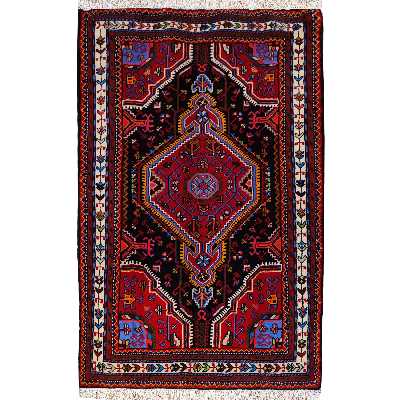 فرش دستبافت دو متری طرح هندسی کد SH 42