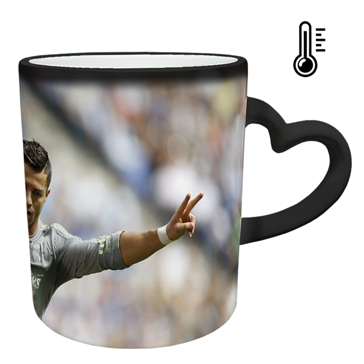 ماگ حرارتی مدل دسته قلبی طرح رونالدو کد 199