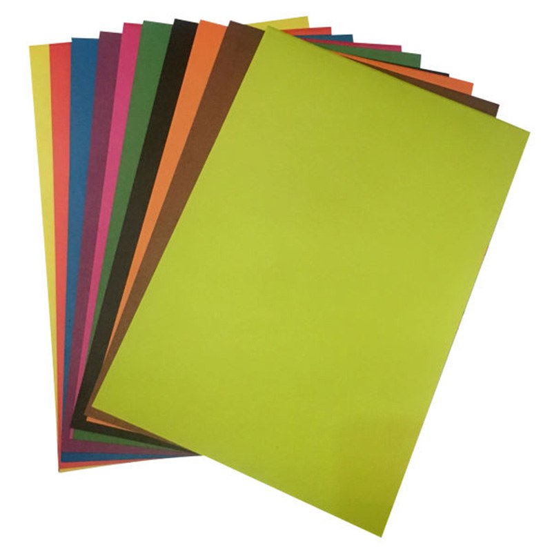 مقوا رنگی (دو رو) سایزA4  بسته 10 عددی