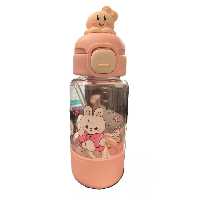 قمقمه نی دار مدل سر سیلیکونی طرح خرگوش