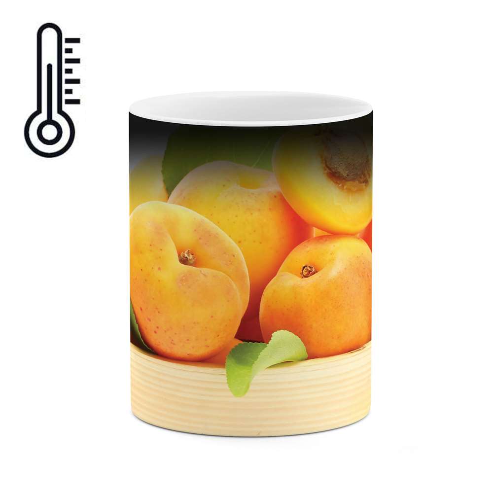 ماگ حرارتی طرح هلو مدل mgph01460