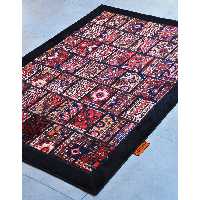 کلاژ فرش دستبافت چهار متری امیرخیز مدل تیکه دوزی کد 109863