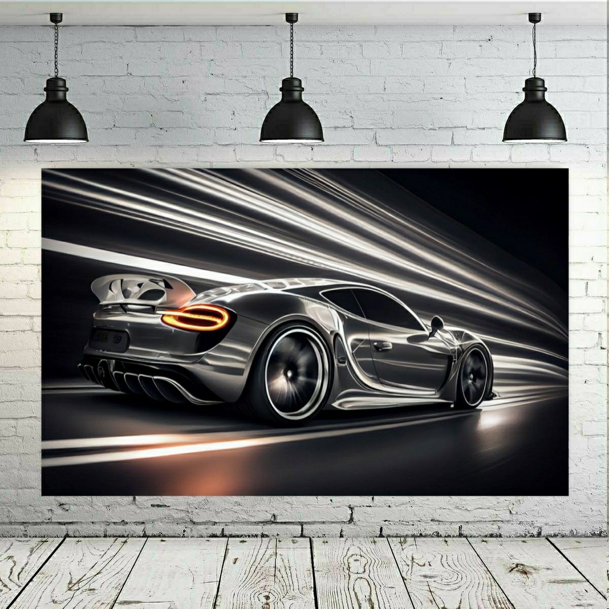 تابلو بوم طرح ماشین موستانگ - Mustang مدل SDB4822