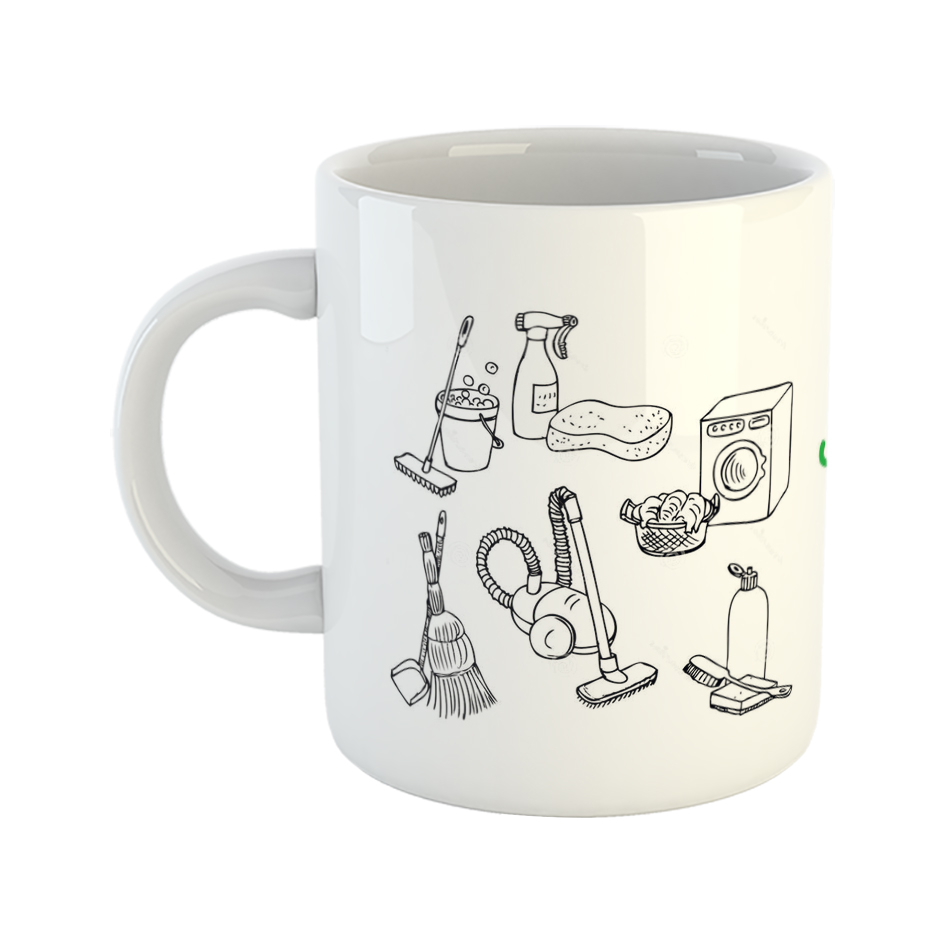 ماگ طرح نوروز مدل خانه تکانی عید