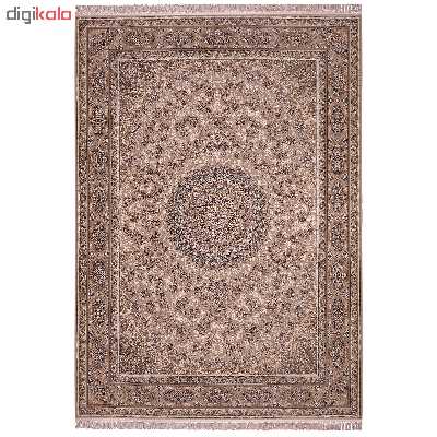 فرش ماشینی زمرد مشهد مدل MOS008 زمینه موزی