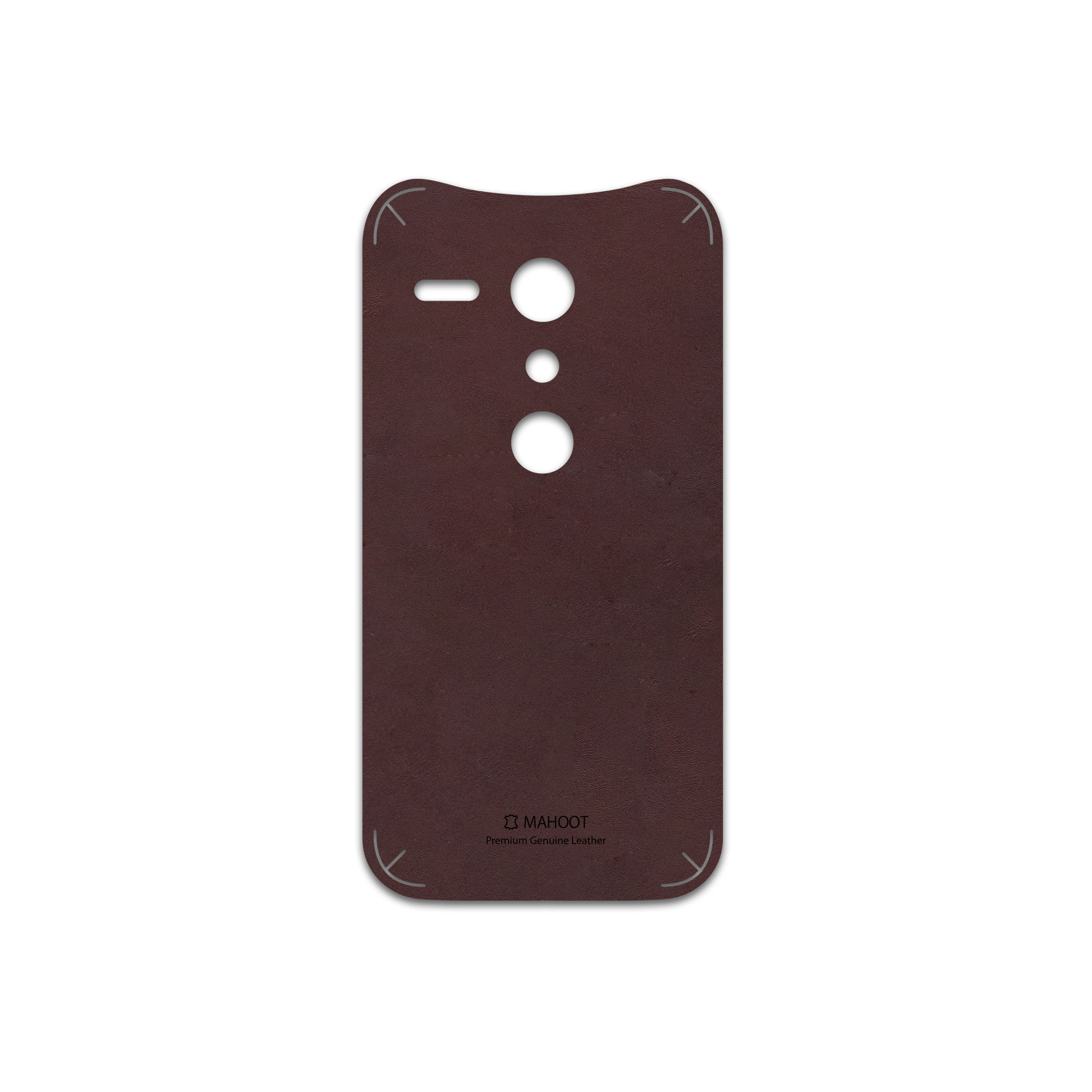 برچسب پوششی ماهوت مدل Matte-Dark-Brown-Leather مناسب برای گوشی موبایل موتورولا Moto G